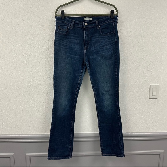 Levi's Dark Blue Straight Leg 505 Jeans - Picture 2 of 15
